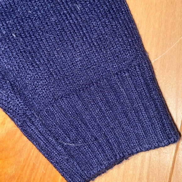 H&M blue argyle cropped cardigan xs - Picture 4 of 8